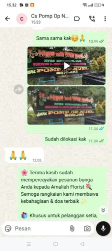 Testimonial Papan Bunga mekar agung